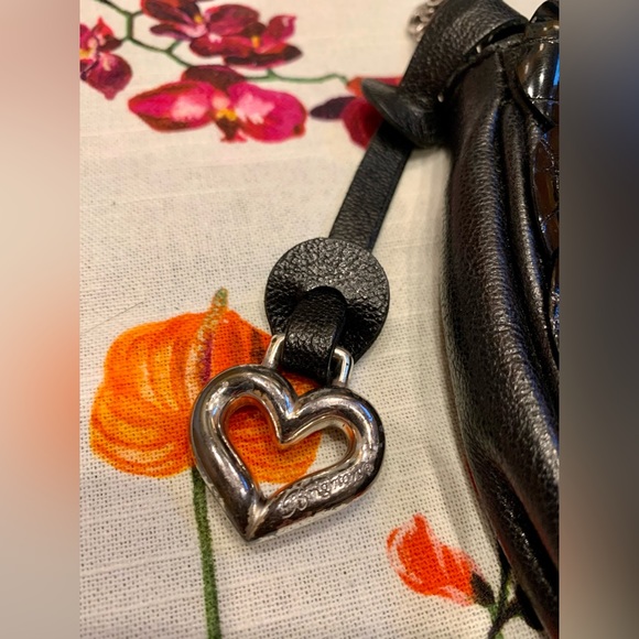 Brighton Black Patent Leather Purse Handbag - Picture 4 of 10